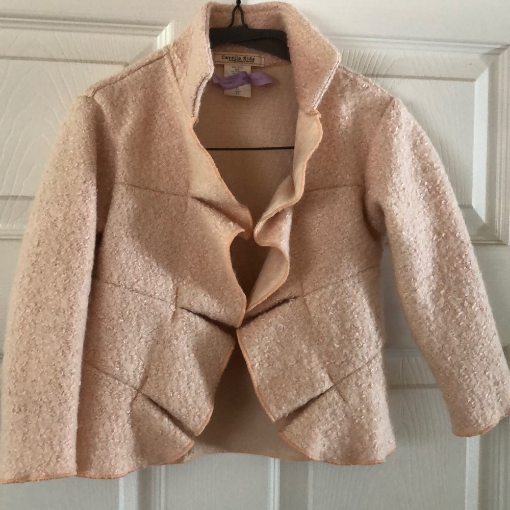Little girls ruffle coat